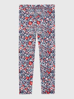 Djevojčice Tommy Hilfiger Adaptive Floral Print Leggings Pantalone Šarena | TH517YKO