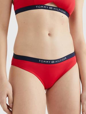 Ženske Tommy Hilfiger Logo Waistband Classic Bikini Bottoms Kupaći Kostimi Crveni | TH279EGC